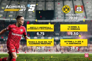 AdmiralBet specijali - Gol i asistencija Gitensa za kvotu 28.00!